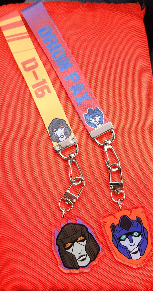 TF:O Optimus and Megatron lanyards